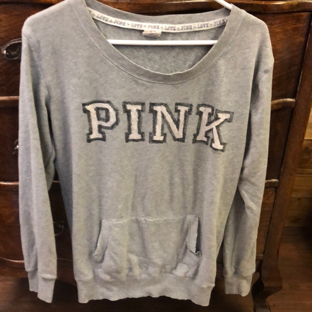Pink Grey Sweatshirt